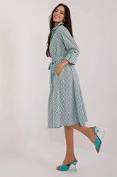 Lakerta flared cut shirt dress  Adomoo